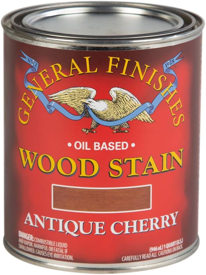 General Finishes Oil Based Penetrating Wood Stain, 1/2 Pint, American Walnut