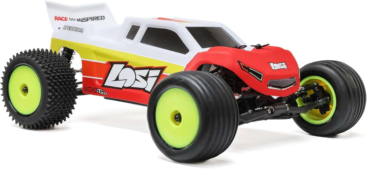 Losi 1/18 Mini-T 2.0 2S 2 Wheel Drive RTR Brushless Stadium Truck Battery & Charger Included Blue LOS-1056T2