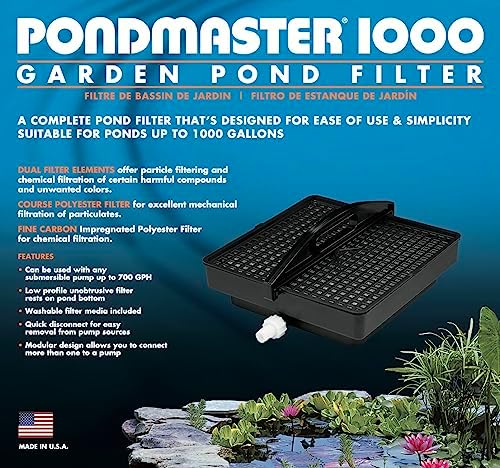 Danner Manufacturing, Inc., Pondmaster 1000 Garden Pond Filter, 02211