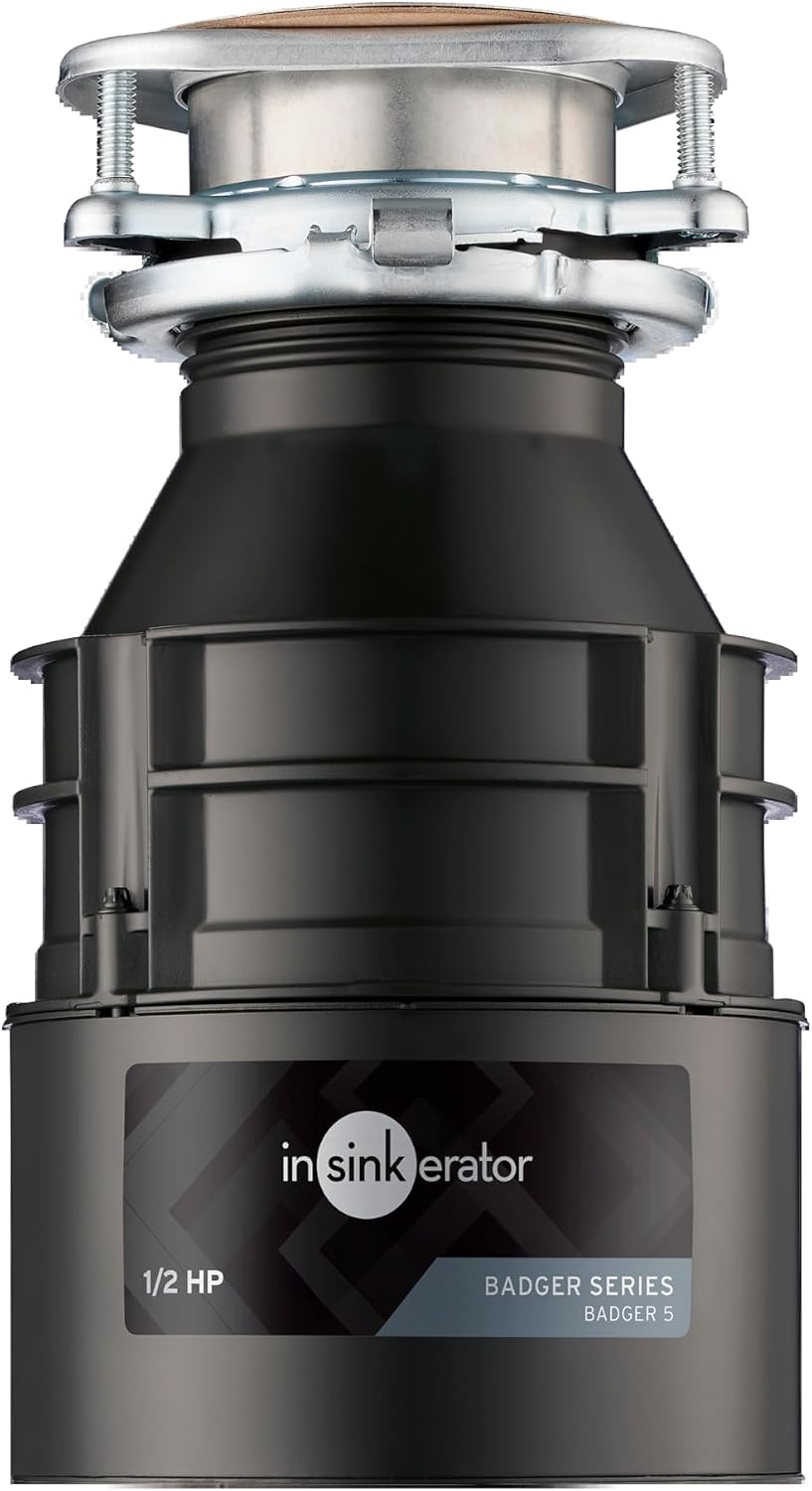 InSinkErator Badger 5 Garbage Disposal, Badger Series 1/2 HP Continuous Feed Food Waste Disposer