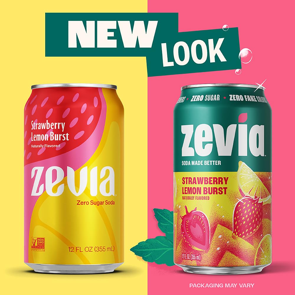 Zevia Zero Calorie Soda, Orange, 12 Ounce Cans (Pack of 6)