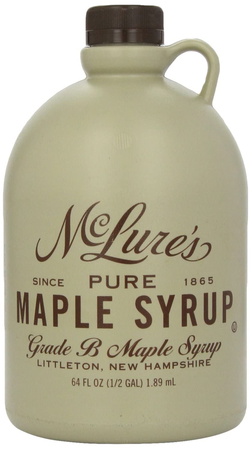 McLures Pure Grade A Very Dark New England Maple Syrup 64 Fl Oz