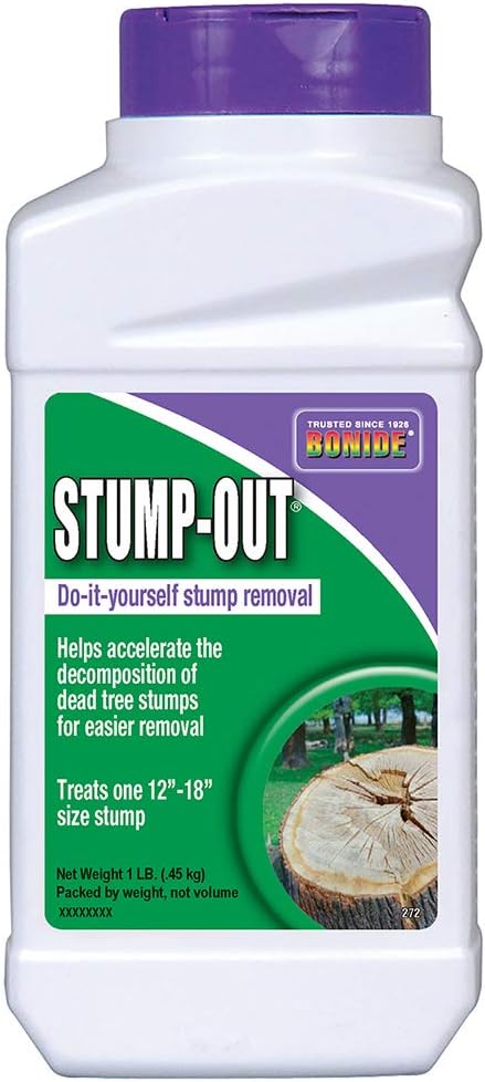 Bonide Stump-Out Granules, 1 lb | Do-it-Yourself At Home Stump Removal Pellets, Fast-Acting Formula, Outdoor Use