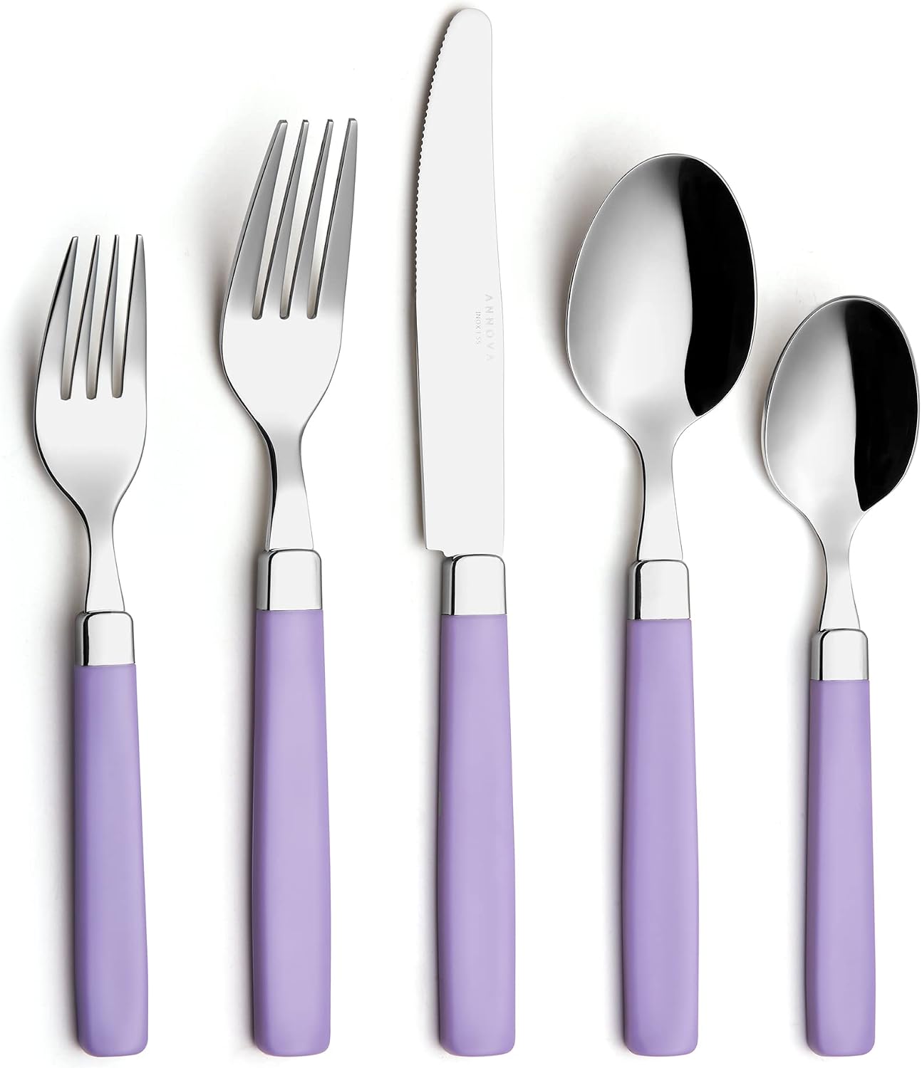 ANNOVA Silverware Set Stainless Steel Colorful Tableware Kitchen Flatware Set Utensils, Includes Dinner Knives, Forks, Spoons
