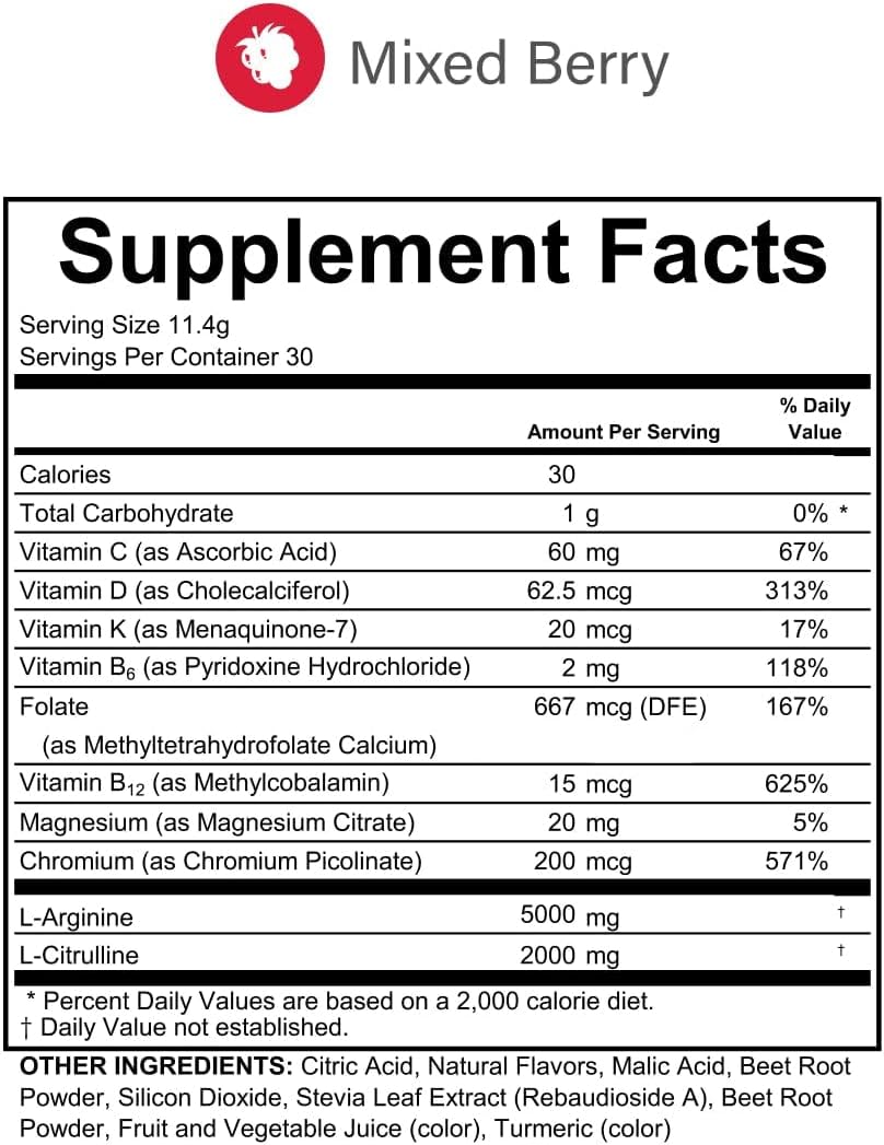 Fenix L-Arginine Complete 5000mg Nitric Oxide Booster, Pineapple
