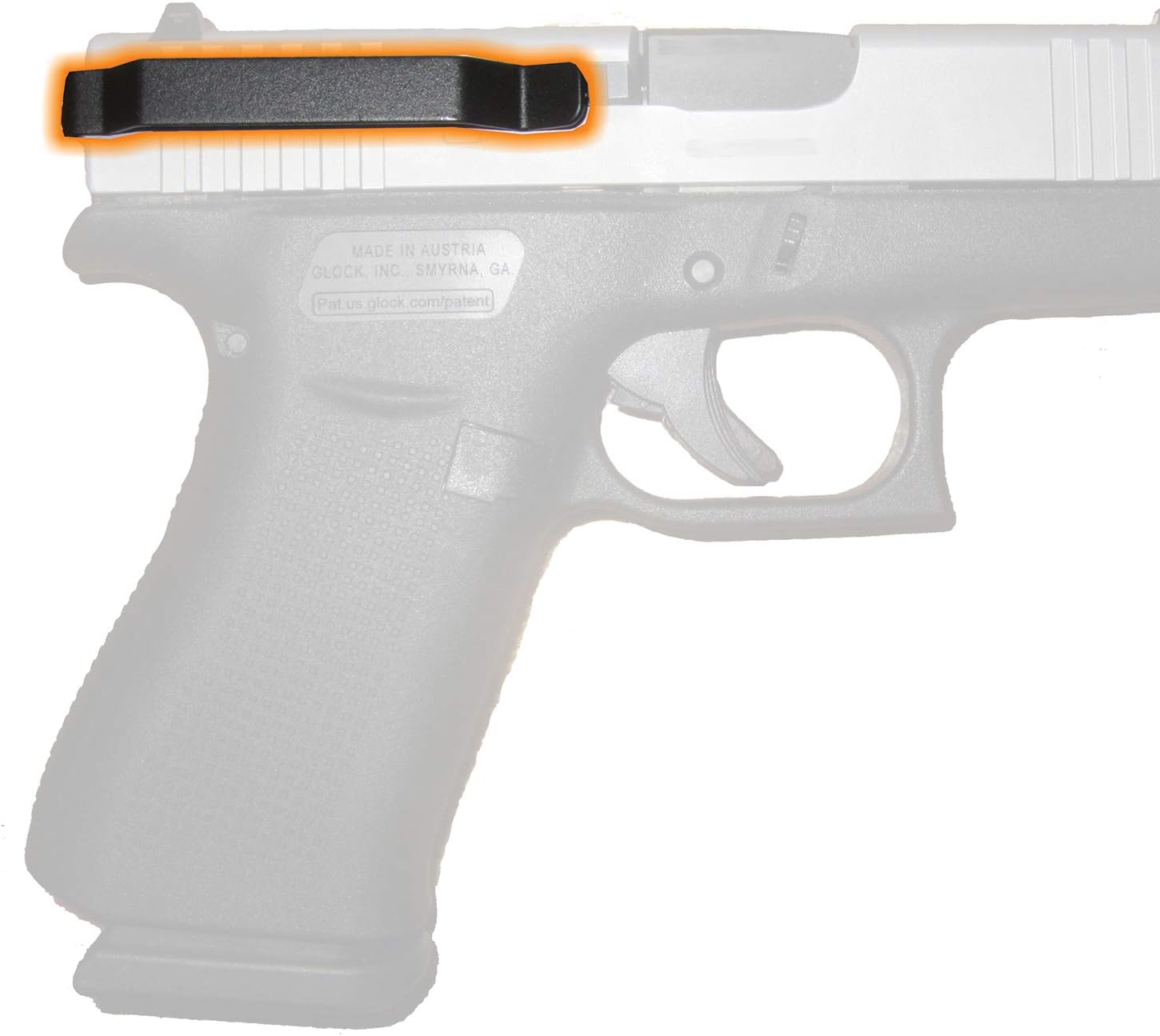 ClipDraw Gun Clip, Low Profile Slim Concealed Carry Easy Install American Made