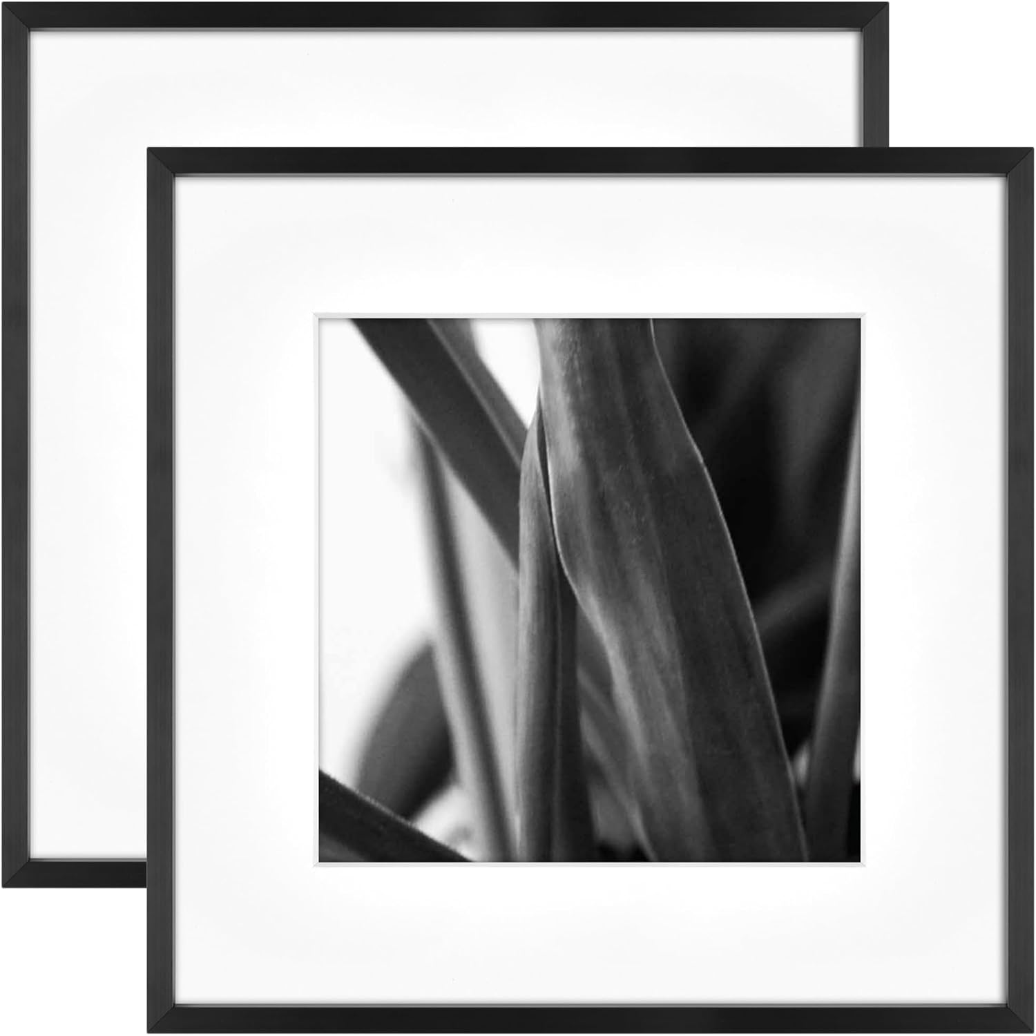 MCS Master & Co. Foundry Metal Picture Frame, 12x12 Matted to 8x8