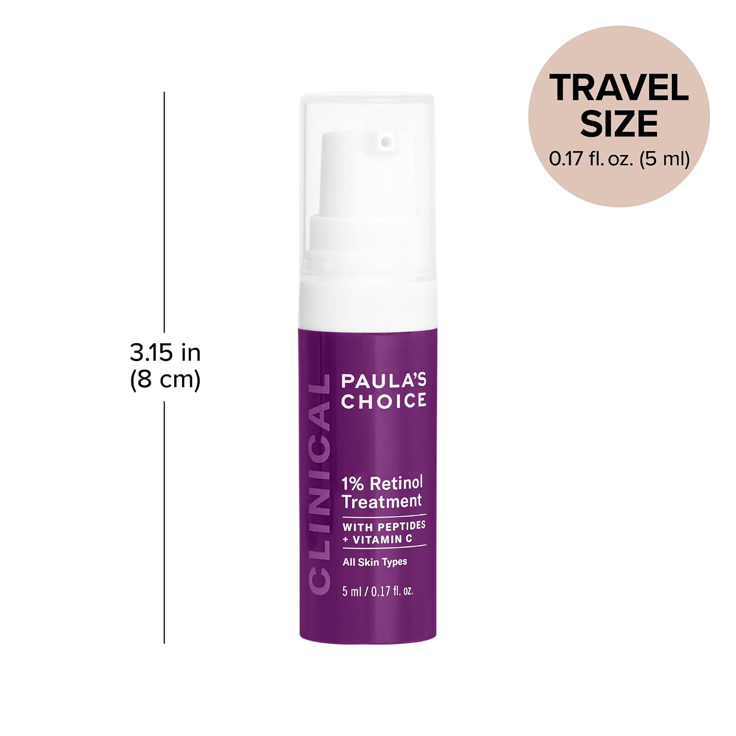 Paula's Choice CLINICAL 1% Retinol Face Treatment with Peptides | Anti-Aging Face Serum with Vitamin C & Licorice Extract for Fine Lines & Wrinkles, Fragrance Free