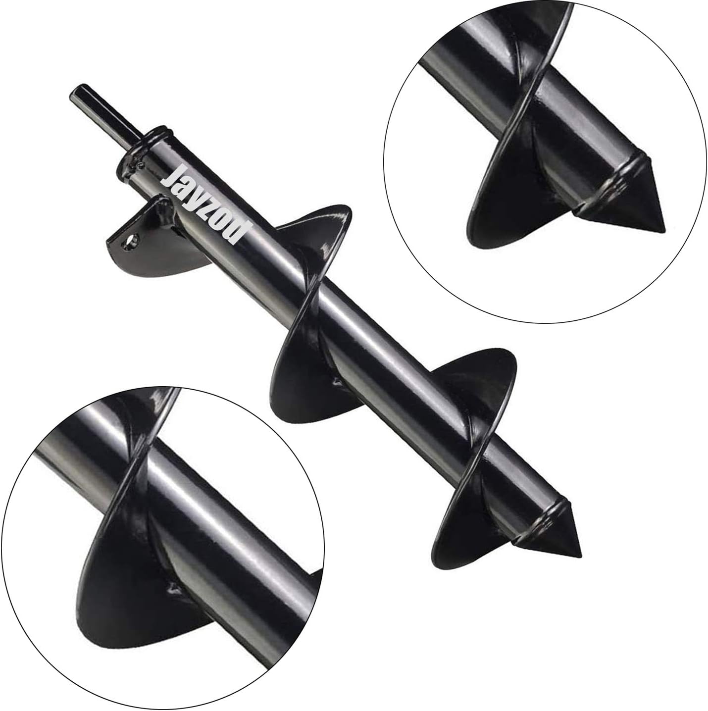 Auger Drill bit for Planting 1.6x8.7& 4x12 Garden Auger Spiral Drill Bit,Bulb & Bedding Plant Augers,Plants Drill bit for 3/8” Hex Drive Drill
