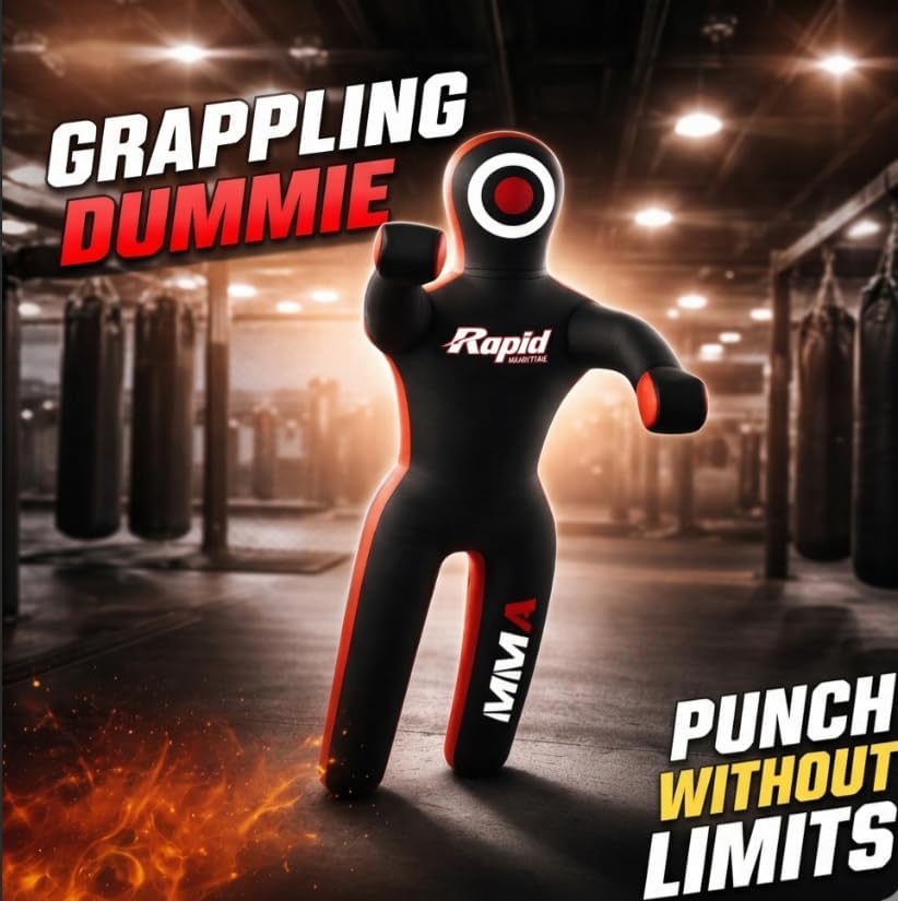 MMA Grappling Submission Dummy Also for Judo Karate Krav MAGA Police & SELF Defence Training.- UNFILLED 6 Feet