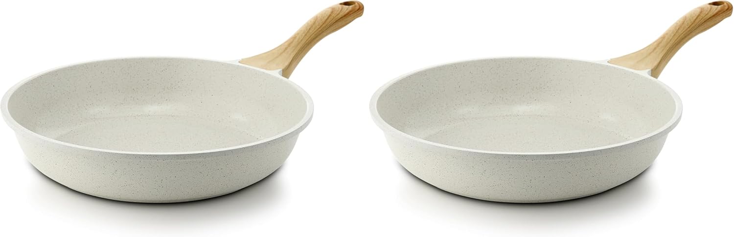 SENSARTE Nonstick Frying Pan Skillet, Swiss Granite Coating Omelette Pan, Healthy Stone Cookware Chef's Pan