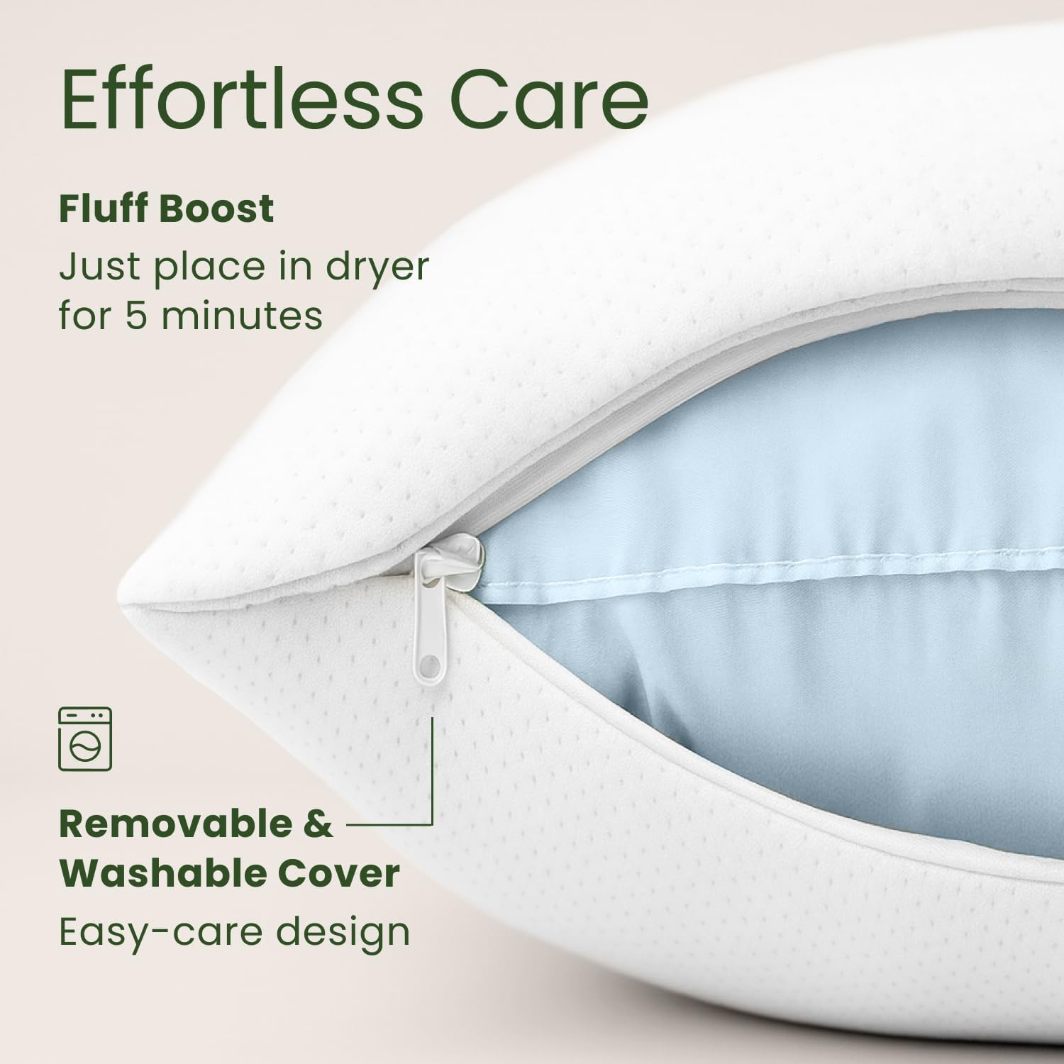Memory Foam Pillows Queen Size Set of 2 - Cooling Bed Pillows for Sleeping - Back, Stomach, Side Sleeper Firm, Comfy Cool Shredded - 2 Pack, Rayon Derived from Bamboo