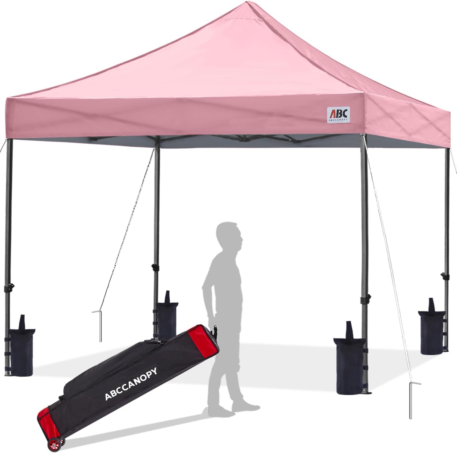 ABCCANOPY Patio Pop Up Canopy Tent 10x10 Commercial-Series (Black)