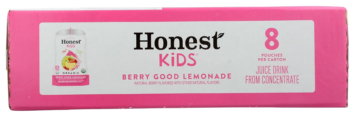 Honest Kids Appley Ever After, Organic Juice Drink, 6 Fl oz Juice Boxes, Pack Of 40, Apple