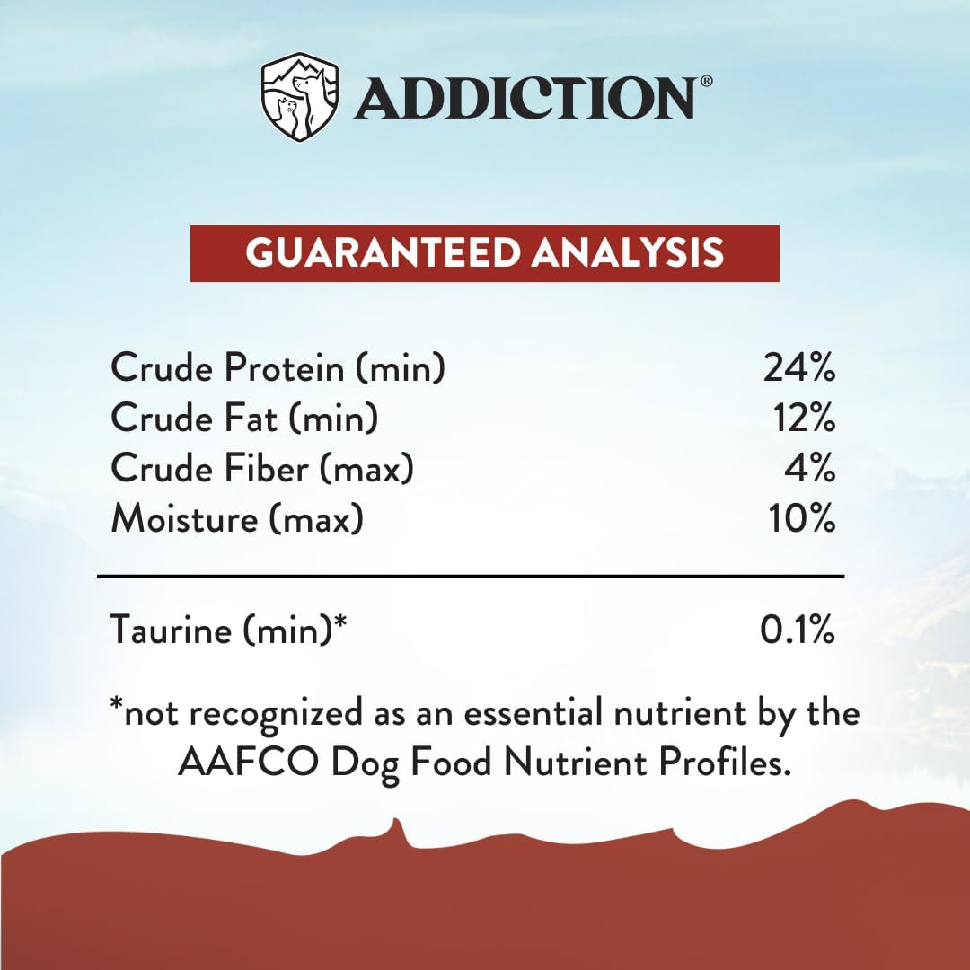 Addiction Viva La Venison Dog Food – Grain-Free Dry Dog Food with Novel Protein & Prebiotics, No Chicken, Beef, or Turkey – Ideal for All Dogs & Puppies – Made in New Zealand 4lb