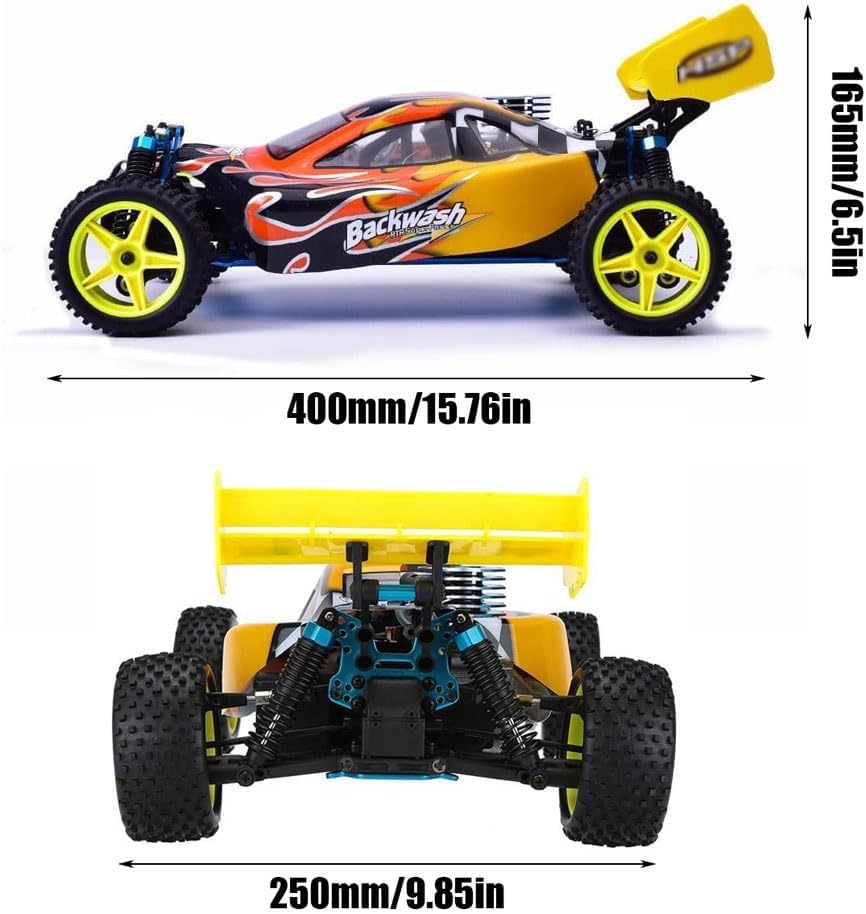 1/10 Nitro RC Car for Adult 75CC Oil-Powered Two Speed RC Crawler Truck, 4WD Off Road Buggy Nitro Gas Power Remote Control Car Hobby Toys