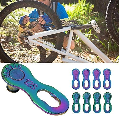 RiToEasysports 4Pair Chain Connector,Steel 12 Speed Chain Missing Link Connector Parts Cycling Accessory for Mountain Bike and Road Bike Chain
