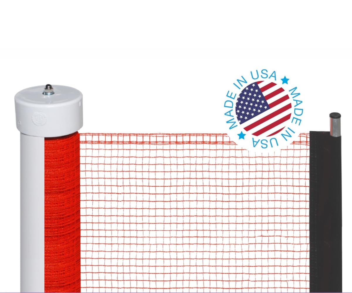 Kidkusion Retractable Driveway Guard | Adjustable Up to 25 Ft. | Visual Boundary for Playtime Safety | Black | Made in USA