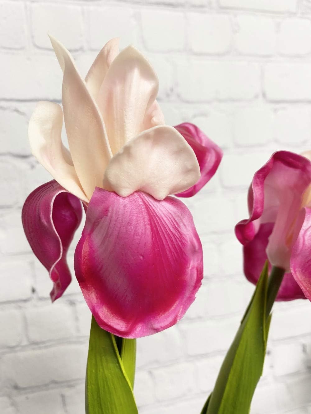 Angel Isabella Artificial Flowers - 16" Iris Artificial Flowers for Decoration in Wedding Flowers Bouquets, Flower Vases, Arrangements