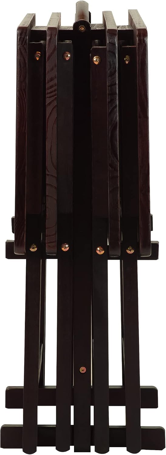 Casual Home 5 Piece Tray Table Set, Espresso