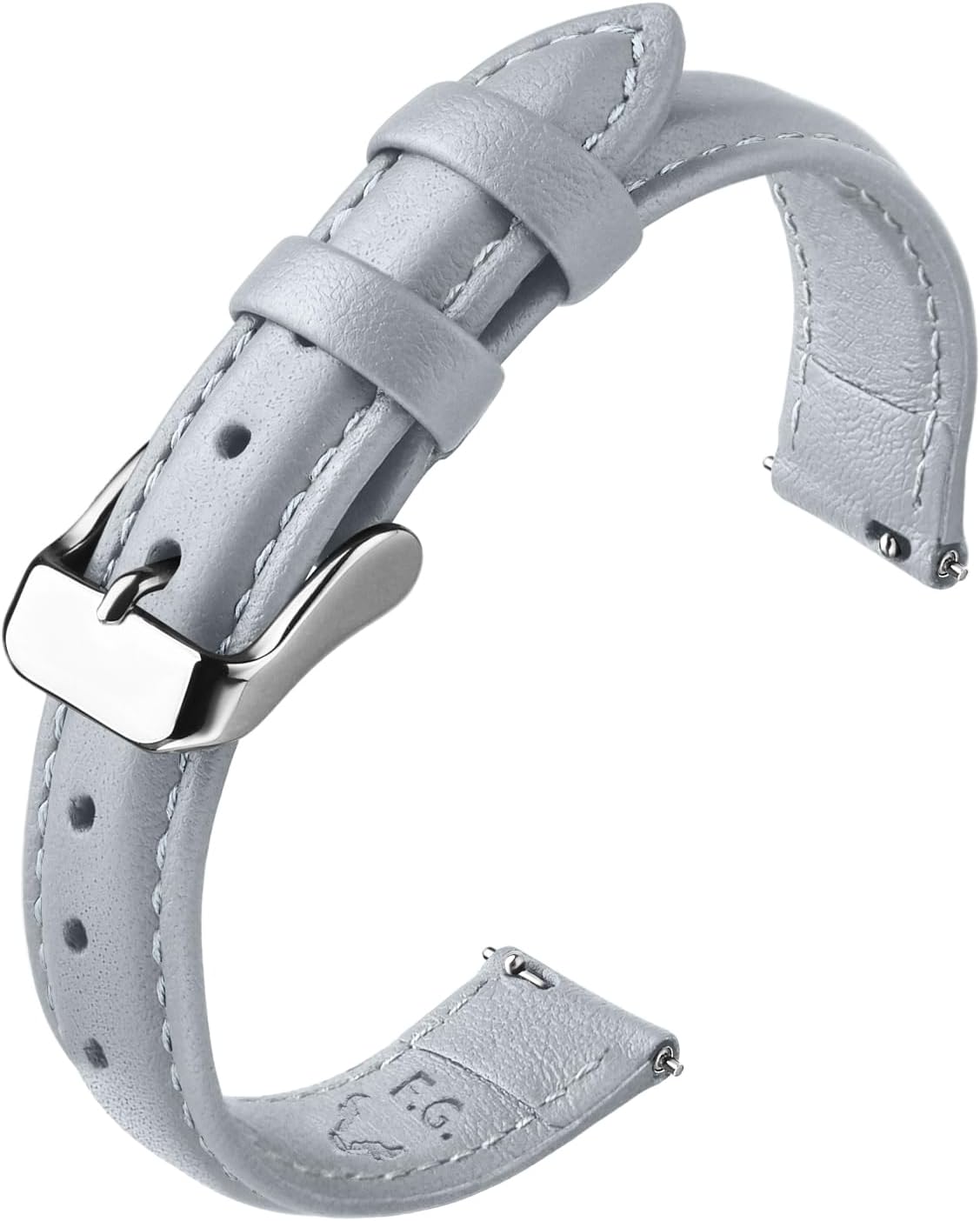 Fullmosa 22mm Quick Release Leather Watch Band for Garmin Samsung Galaxy | Strap for Garmin Vivoactive 4 45mm,Garmin Venu 4(45mm)/Venu 3/Venu 2,Samsung Galaxy Women Men, Red&Silver Buckle