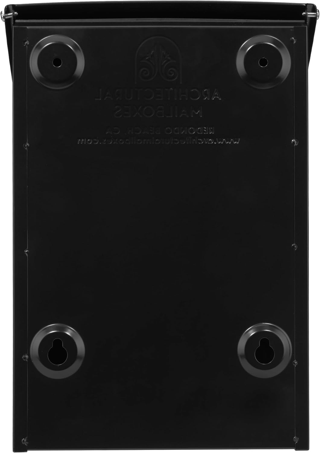 Architectural Mailboxes 2681B Black Marina Wall Mount Mailbox, Small | Galvanized steel build for outside with weather-resistant outdoor construction and a rust-resistant powder-coat finish.