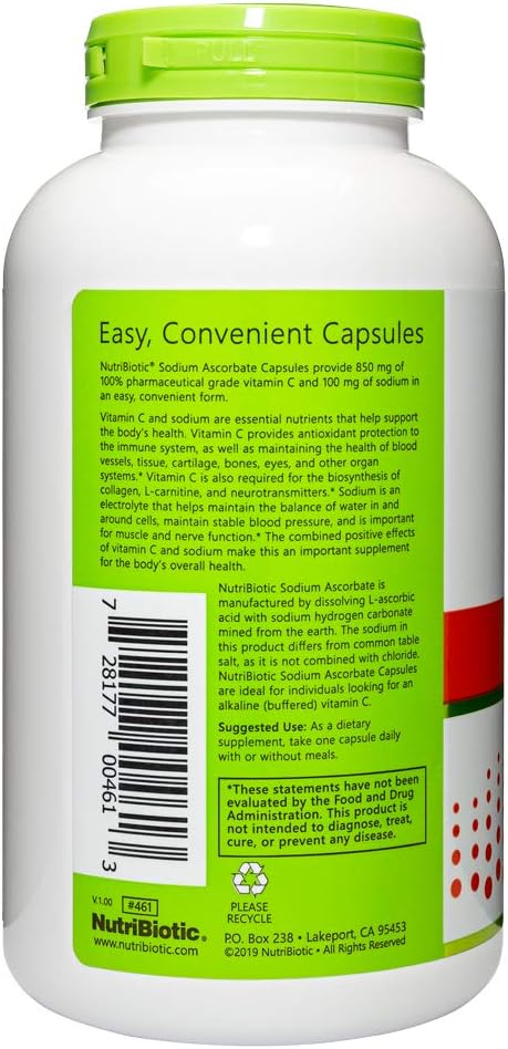 NutriBiotic - Lemon Electro-C, Vitamin C & Electrolyte Powder, 16 OZ | 850 Mg Vitamin C Per Serving | Effervescent Electrolyte Recharge | Buffered & Highly Soluble | Free of Calories, Gluten & Non-GMO