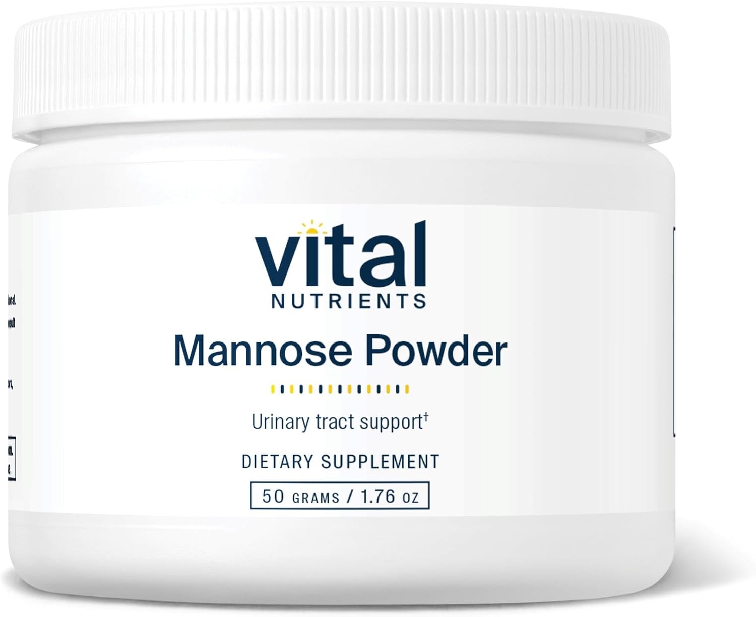 Vital Nutrients Mannose Powder 50g - Vegan D-Mannose Supplement for Urinary Tract and Bladder Support - Gluten, Dairy, Soy Free - Non-GMO - 25 Servings