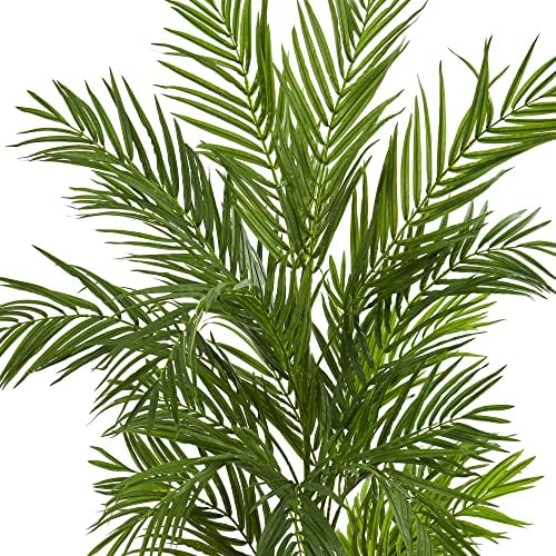 Nearly Natural 5ft. Areca Palm Artificial Tree in Sand Colored Planter