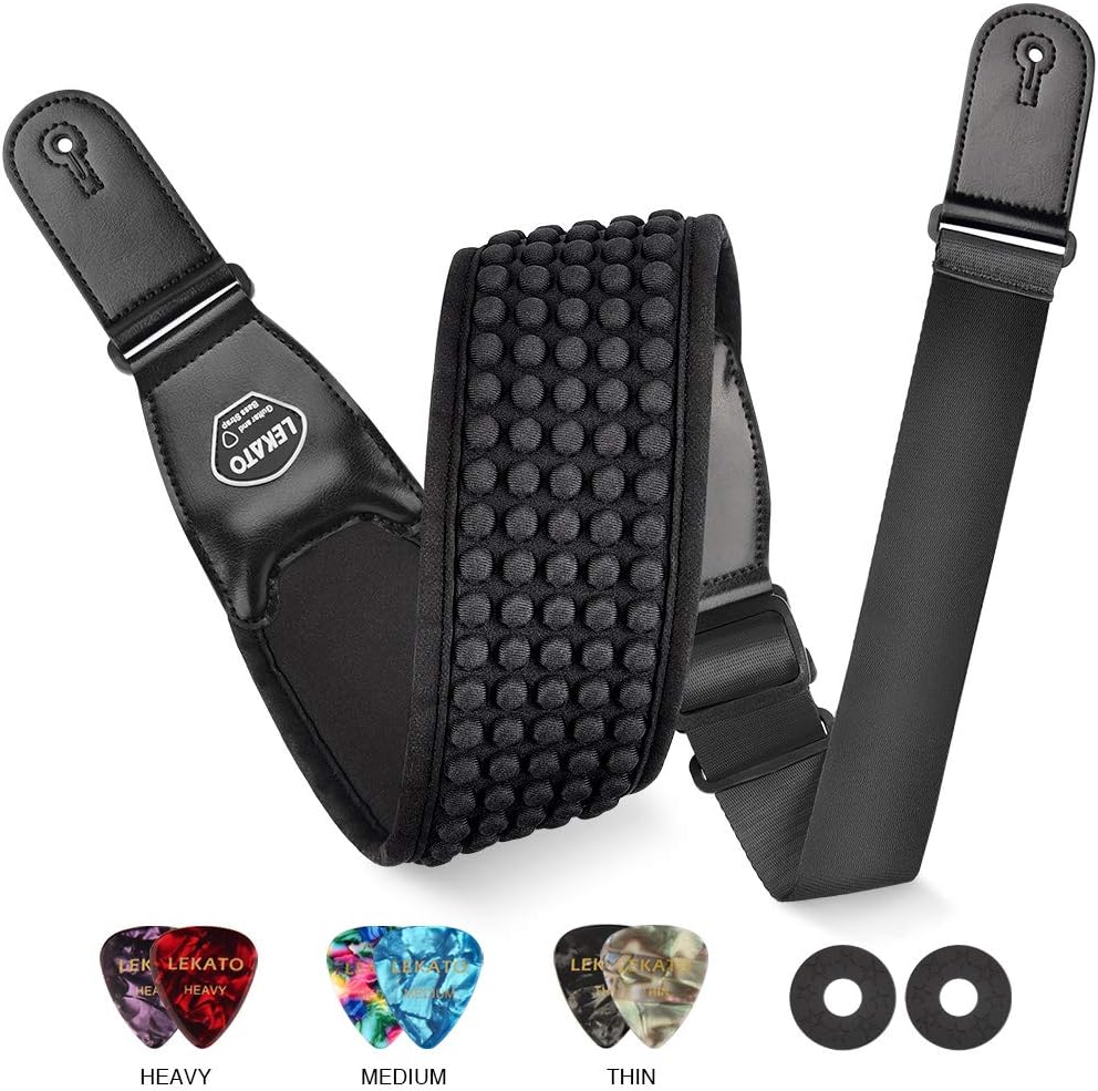 LEKATO Guitar Straps for Electric Guitar Bass