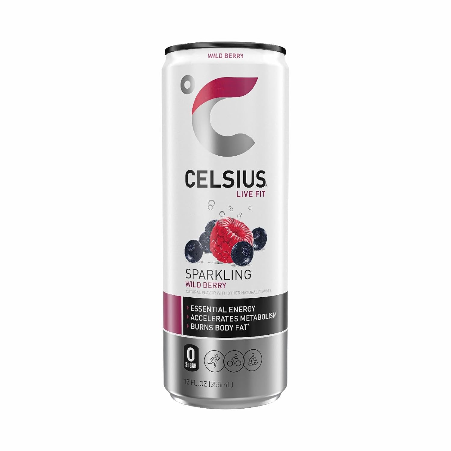 CELSIUS Sparkling Orange, Sugar Free Energy Drink, 12 Fl Oz (Pack of 4)