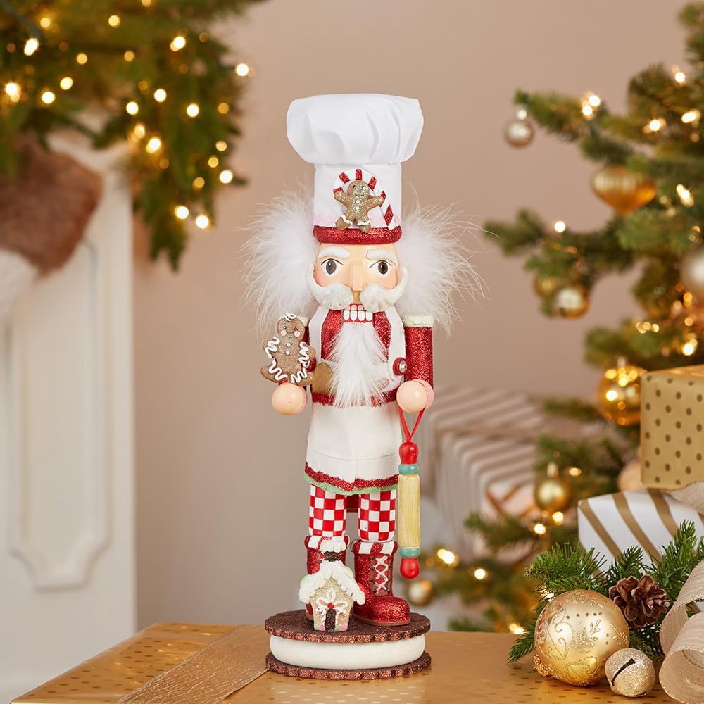 Kurt Adler HA0325 15" Gingerbread Chef Nutcracker