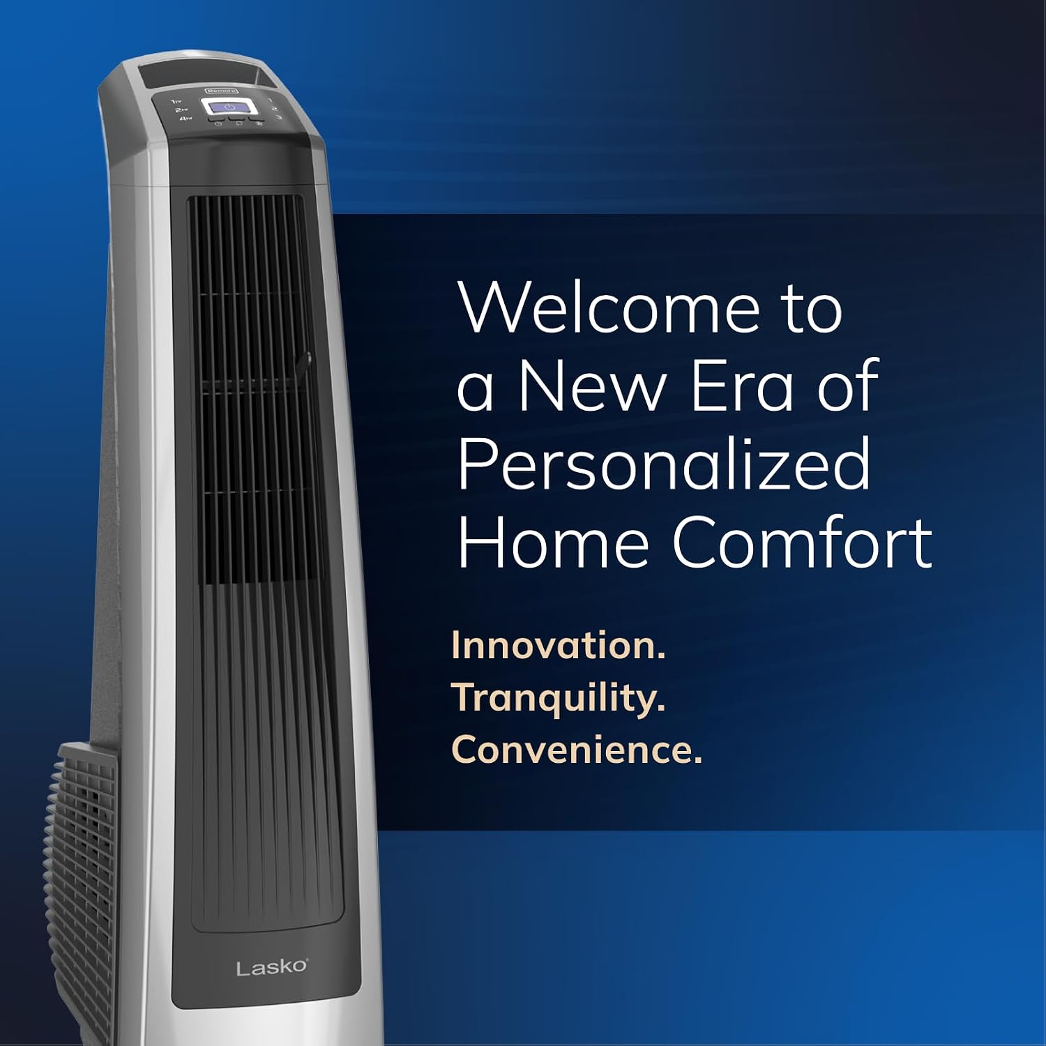 Lasko High Velocity Oscillating Tower Fan - 35" - U35115 - Silver/Black