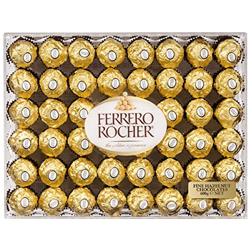 Ferrero Rocher Hazelnut Chocolates Diamond Box 48 Count | Teddy Bear Plush | Valentine Day Premium Gift Bag | Sweetheart Love For Wife Girlfriend