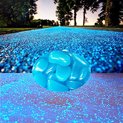 Glow in The Dark Rocks, 200PCS Fairy Garden Decorations Stones, Outdoor Decor for Patio Stepping Stone Kit