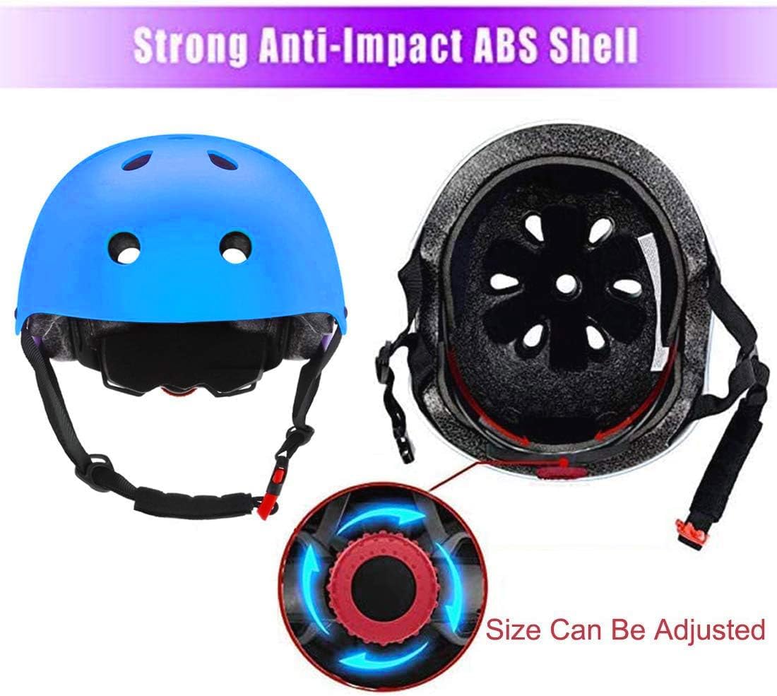 Color Gradient Adjustable Kids Bike Helmet Toddler Helmets for 3-5-8-14 Years Kids Girls Boys Youth Bicycle Helmet for Scooter Balance Bike Roller