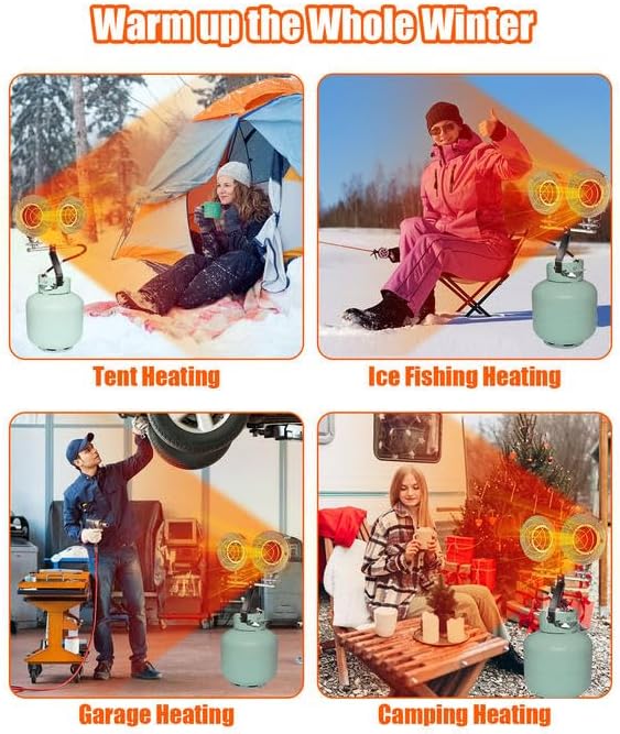 30000 BTU Portable Propane Heaters for Indoor Outdoor Use