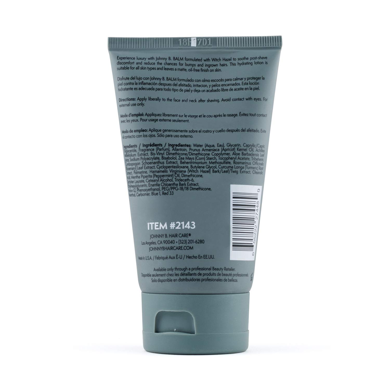 JOHNNY B. Mens After Shave Balm