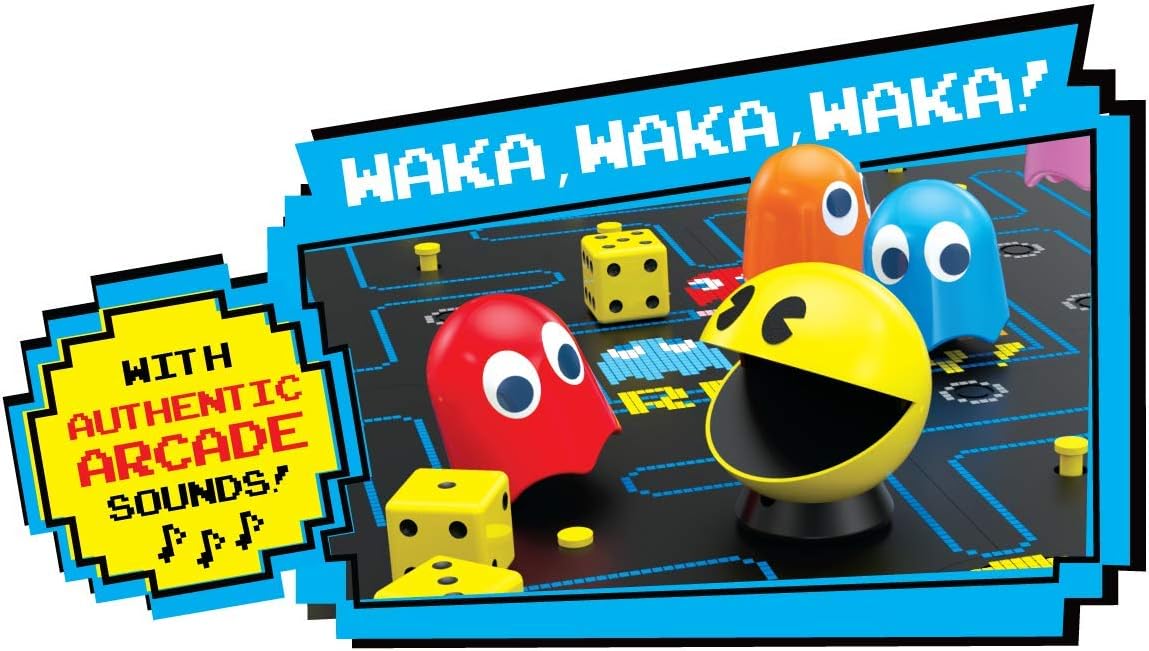 Buffalo Games - Pac-Man Game, 10 years + | Play as Pac-Man or Ghost, Built-In Retro Arcade Sounds, Electronic Pac-Man Pawn, 2 to 5 Players