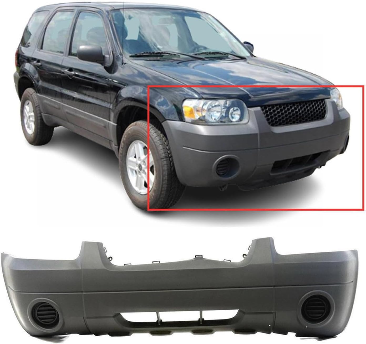 FitParts Compatible with Chevrolet Malibu 1997–2005 Front Bumper Cover