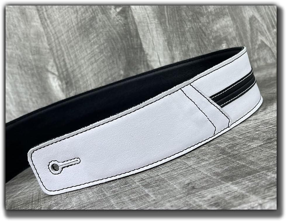 The Original Straight Up Full Grain Padded Leather Guitar Strap - For Electric, Acoustic and Bass Guitars