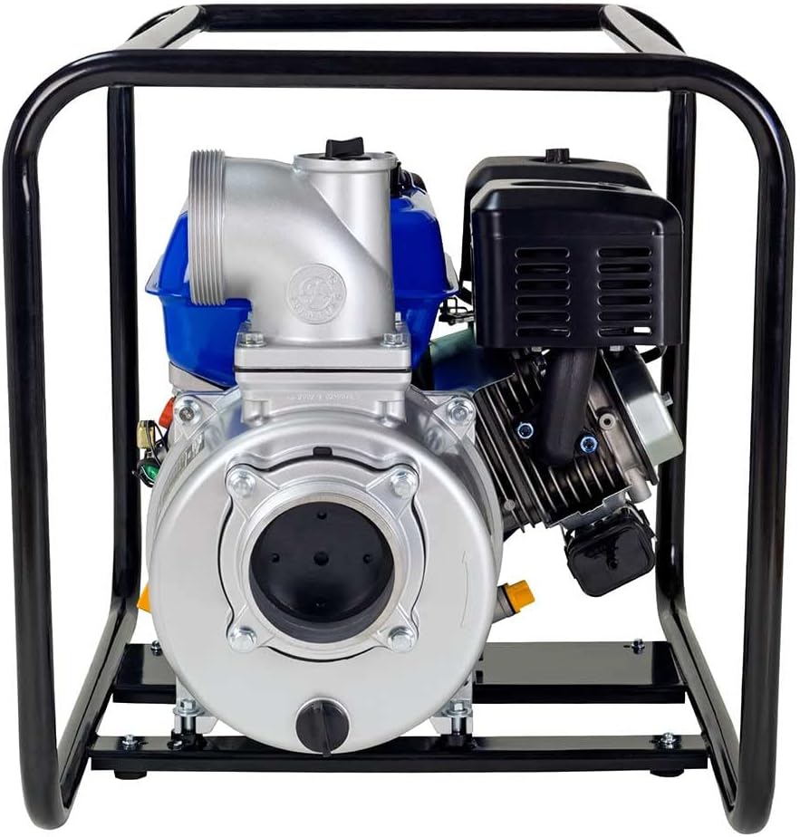 DuroMax XP652WP 208cc 158-Gpm 3600-Rpm 2-Inch Gasoline Engine Portable Water Pump, 50 State Approved, XP652WP, Blue