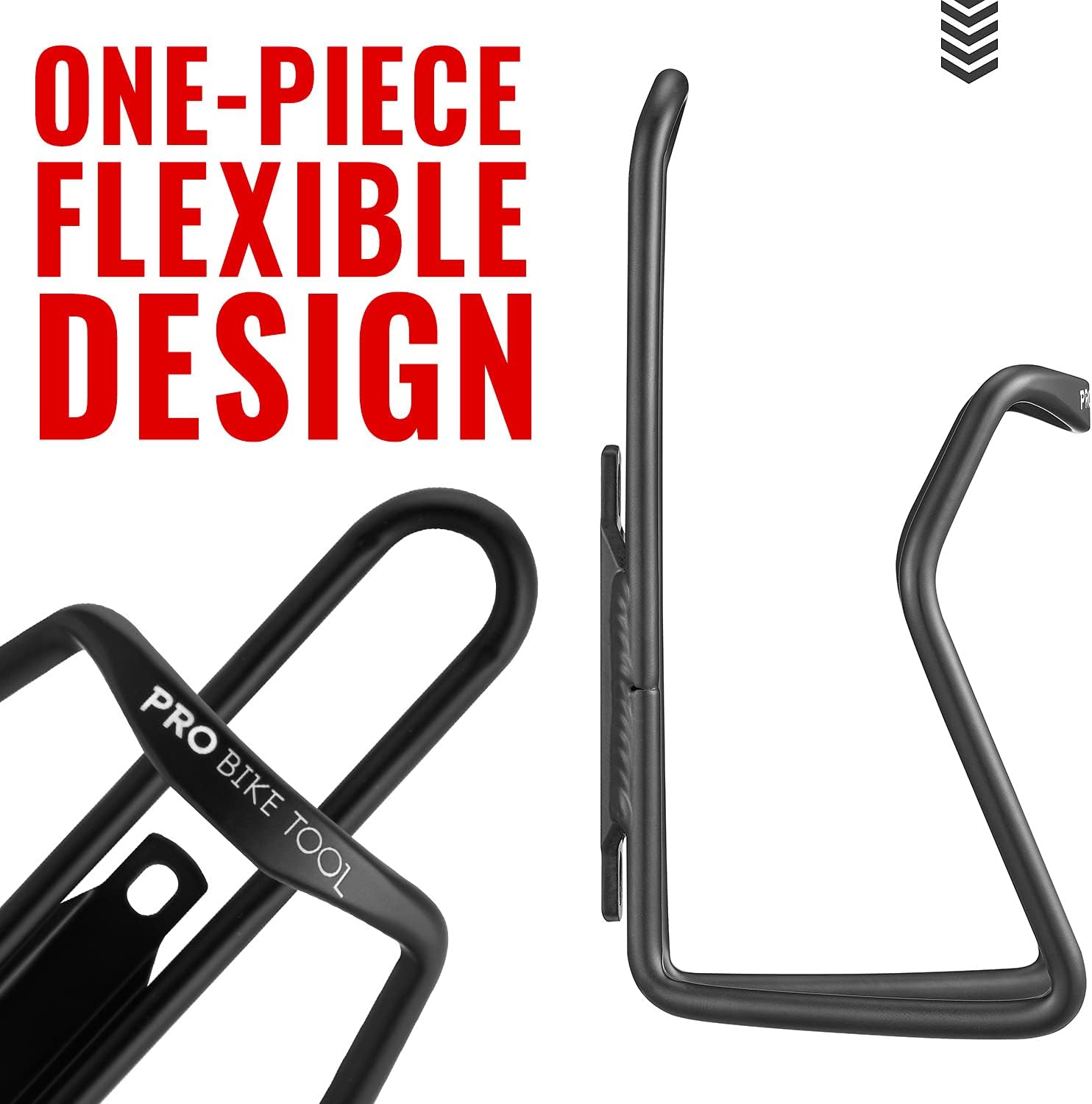PRO BIKE TOOL Water Bottle Holder for Bikes – Bicycle Bottle Cage & Bike Cup Holder with Secure Grip, Lightweight Cycling Water Bottle Holder for Road Bike & Mountain Bike