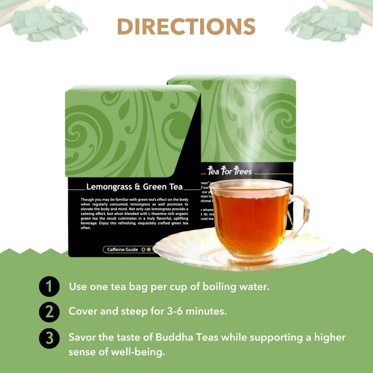 Buddha Teas - Organic Sencha Green Tea - For Health & Wellbeing - Japanese Green Tea - With Antioxidants & Minerals - Clean Ingredients - Caffeinated - OU Kosher & Non-GMO - 18 Tea Bags (Pack of 1)