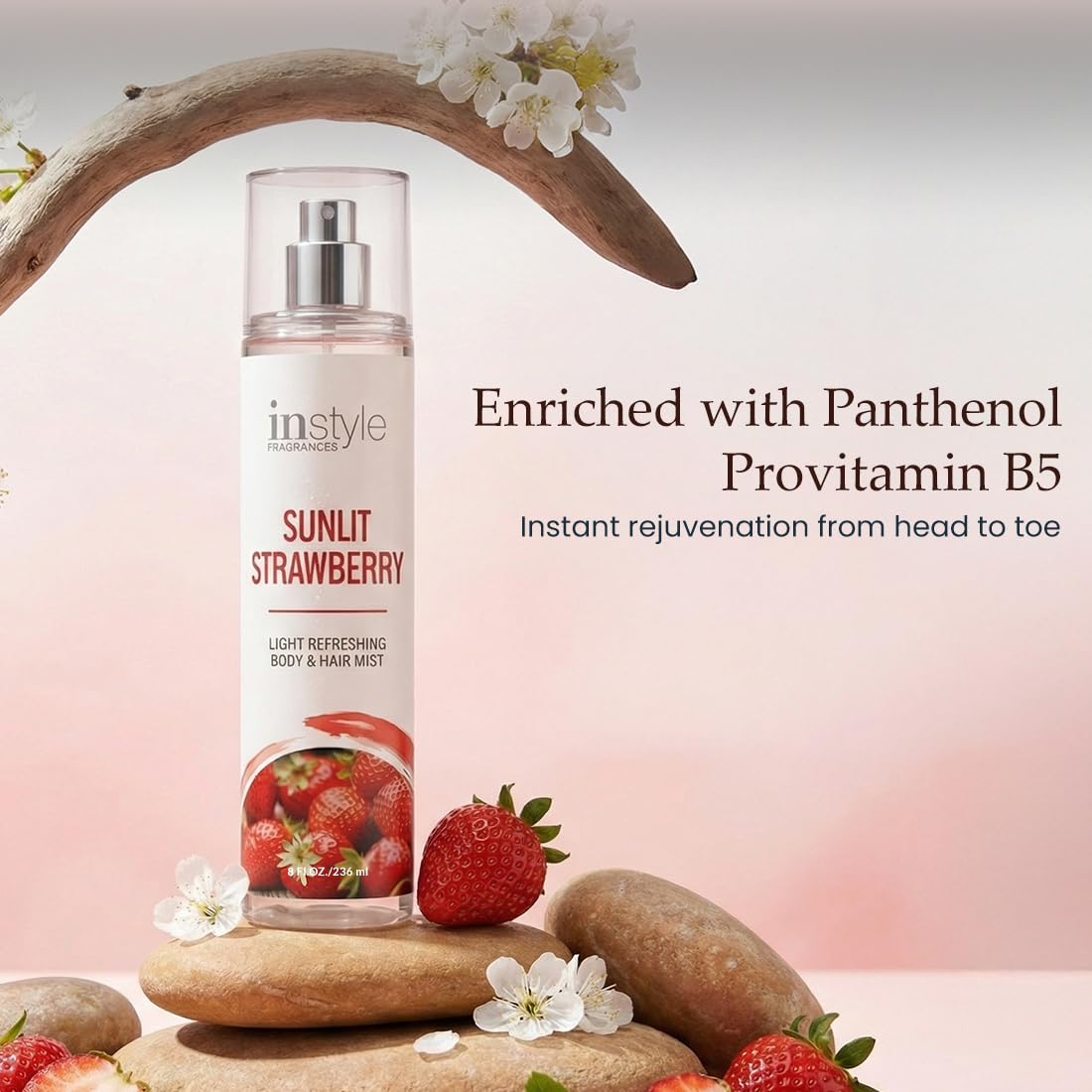 Instyle Fragrances Light Refreshing Body & Hair Mist, Tahitian Vanilla