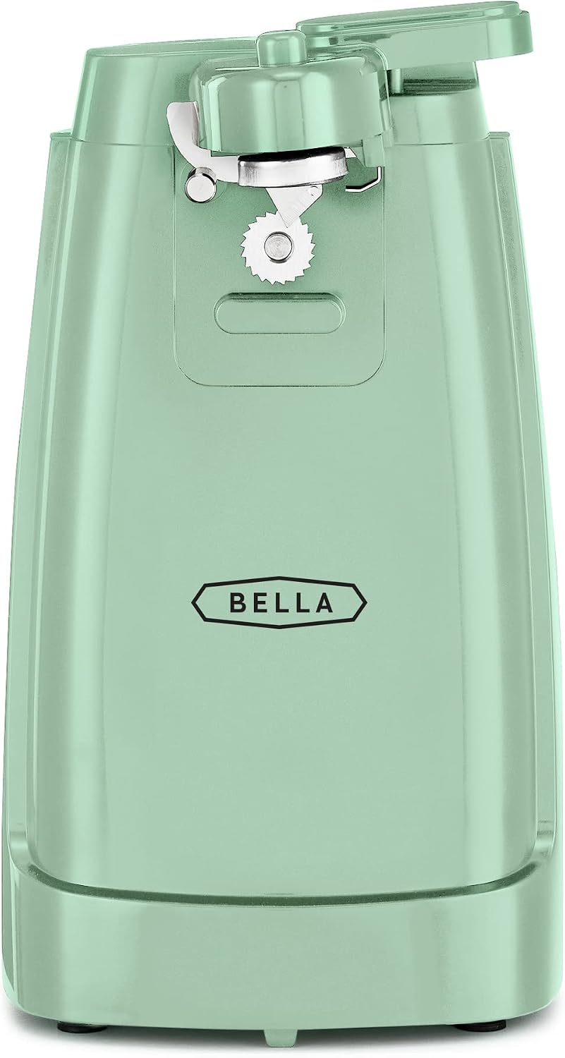 bella Electric Can Opener and Knife Sharpener, Black