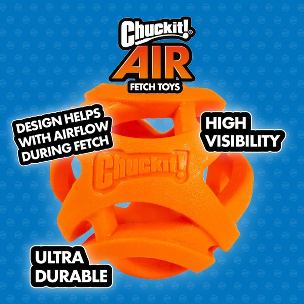 Chuckit! Air Fetch Ball Dog Toy, Small (2 Inch Diameter), for dogs 0-20 lbs, Pack of 2