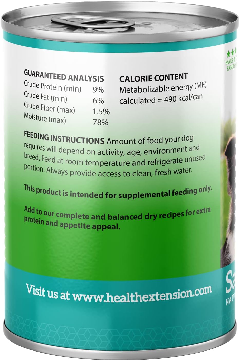 Health Extension 95% Beef Grain-Free Wet Dog Food, High Protein Recipe, Limited Ingredients, Picky Eaters, Ideal for Sensitive Stomachs 5.5 oz (Case of 24)