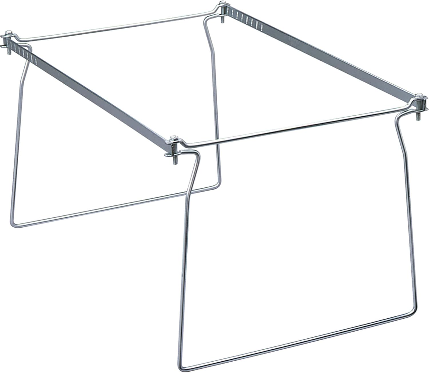 Smead Steel Hanging File Folder Frame, Letter Size, Gray, 2 per Pack (64870)