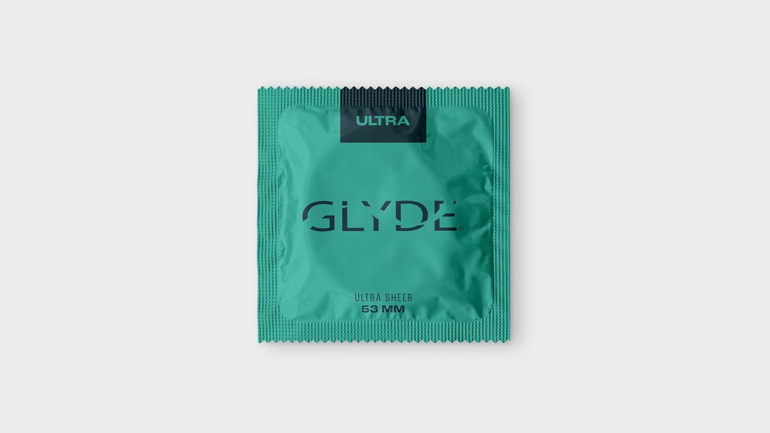 GLYDE Ultra Standard Fit Condoms - Ultra-Thin Medium Size - 12 Count, 53mm | Fragrance-Free, Lightly Lubricated, Body-Friendly, Vegan Formula Condoms, Strong and Secure Fit for Comfort and Natural Feel